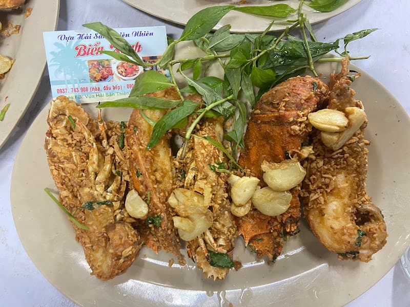 Hải sản thiên nhiên biển xanh