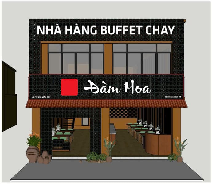 Ảnh bìa Nhà hàng chay Đàm Hoa 32 Dịch Vọng Hậu