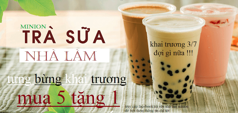 Hình ảnh trà sữa nhà làm minion - 3