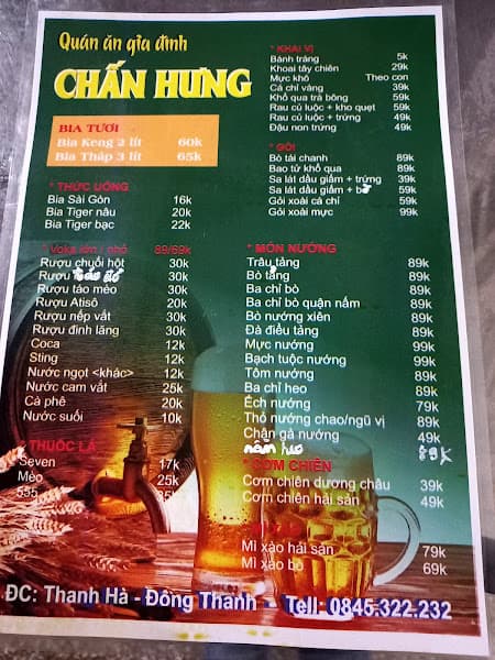 Quán ăn gia đình CHẤN HƯNG
