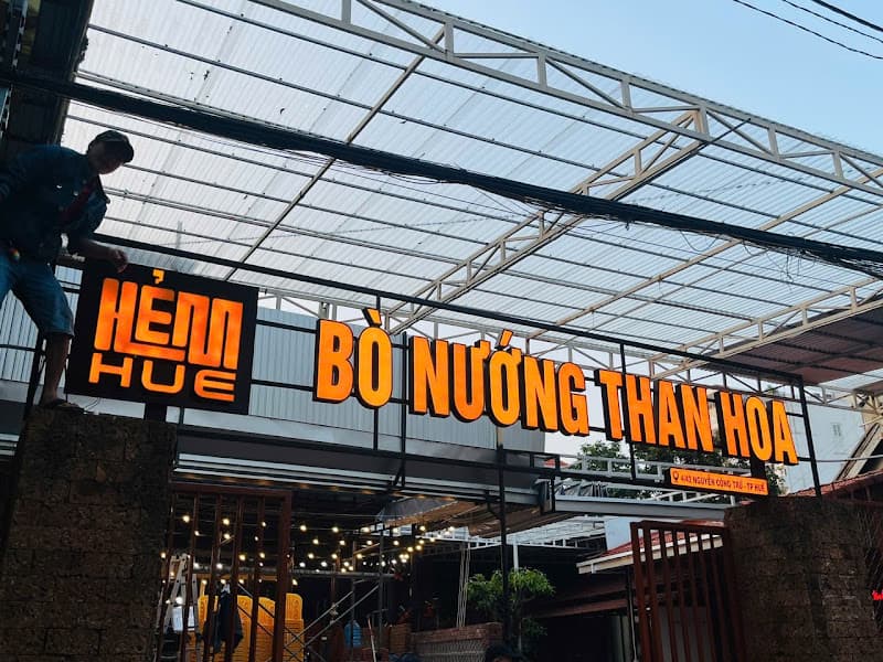 Hẻm Huế - Bò Nướng Than Hoa