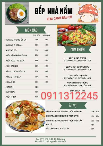Hình ảnh Bếp nhà nấm nui - miến - mì xào, cơm chiên - 3