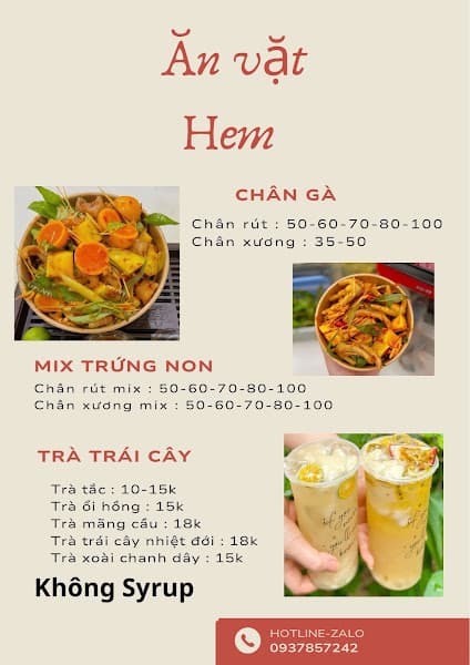 Ảnh bìa Chân Gà Sốt Thái - Trà Trái Cây
