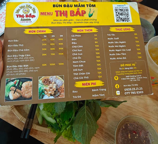 Hình ảnh Bún đậu thị bắp - 2
