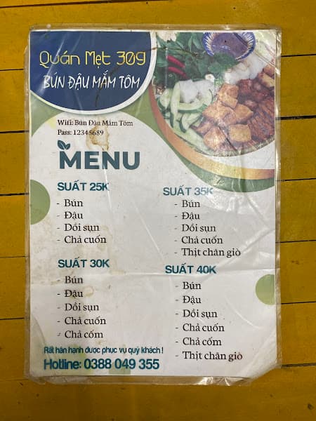 Hình ảnh Bún Đậu Mắm Tôm Bà Hằng - 3