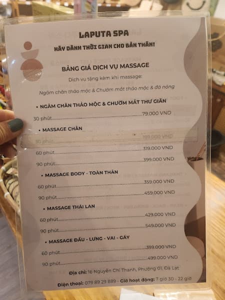 Laputa Spa 3/2 - Foot & Body Massage 마사지 Da Lat