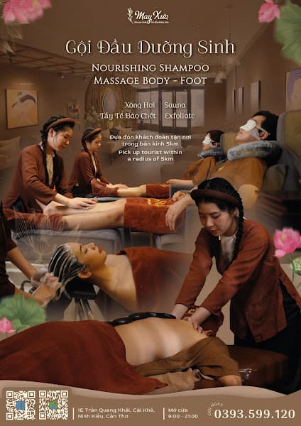 MAY XƯA SPA 1 - Massage BODY - FOOT, Gội đầu dưỡng sinh, Tắm tẩy tế bào chết, xông hơi