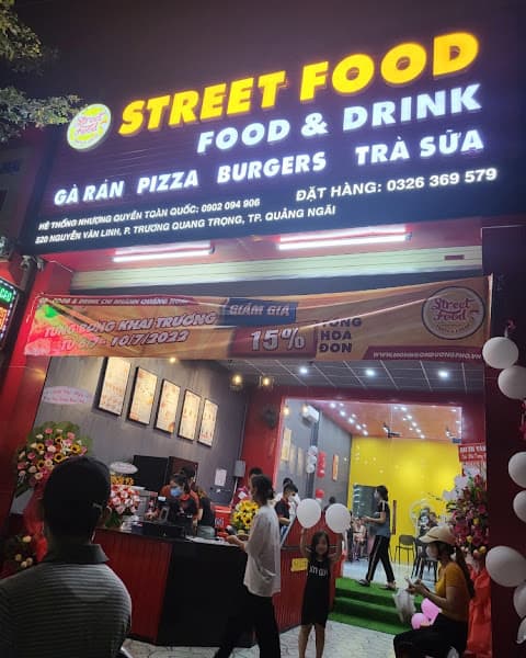 Ảnh bìa Street Food Quảng Ngãi - Gà Rán, Pizza, Burger, Trà Sữa