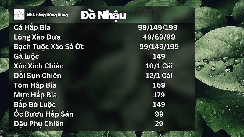 Hình ảnh Nhà Hàng Hùng Dung - 5