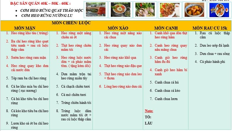 Hình ảnh Cơm Heo Rừng - 4
