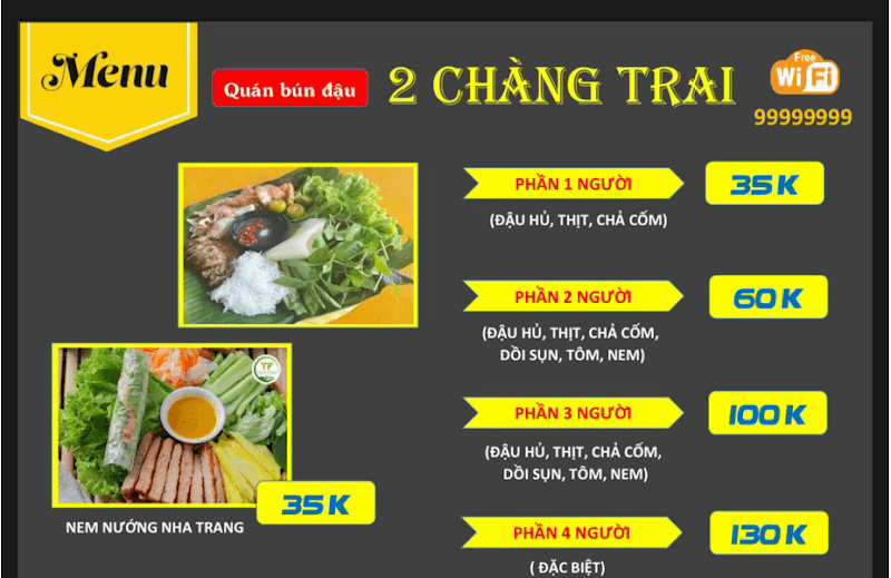 Ảnh bìa BÚN ĐẬU MẮM TÔM 2 CHÀNG TRAI