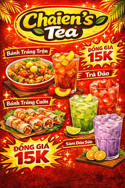 Hình ảnh Trà Sữa & Bánh Tráng Trộn Chaien - 4