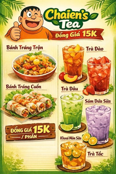 Hình ảnh Trà Sữa & Bánh Tráng Trộn Chaien - 6