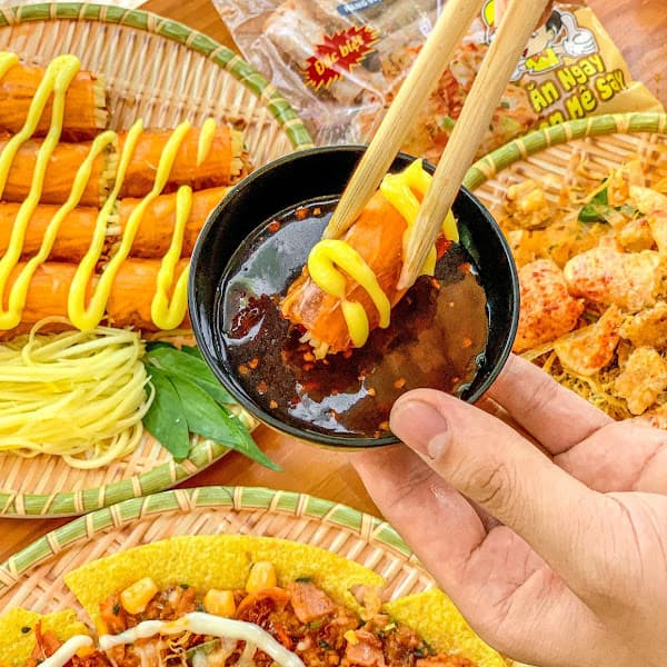 Hình ảnh Dơm - Vua Bánh Tráng, Chùa Láng - Đống Đa, Buffet bánh tráng 69k - 3